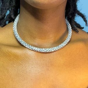 Rhinestone Circle Necklace